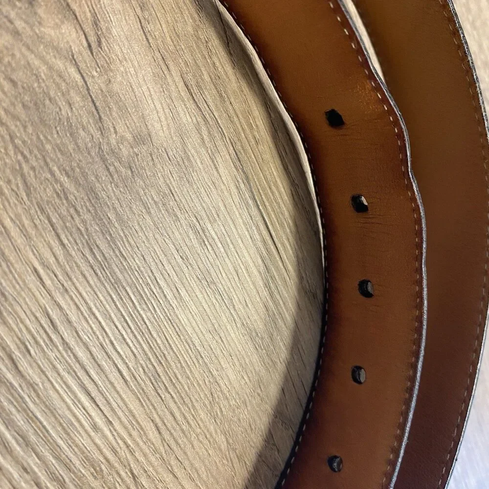Martin Dingman Genuine Calfskin Black Belt 40 Made by Hand In America 10050